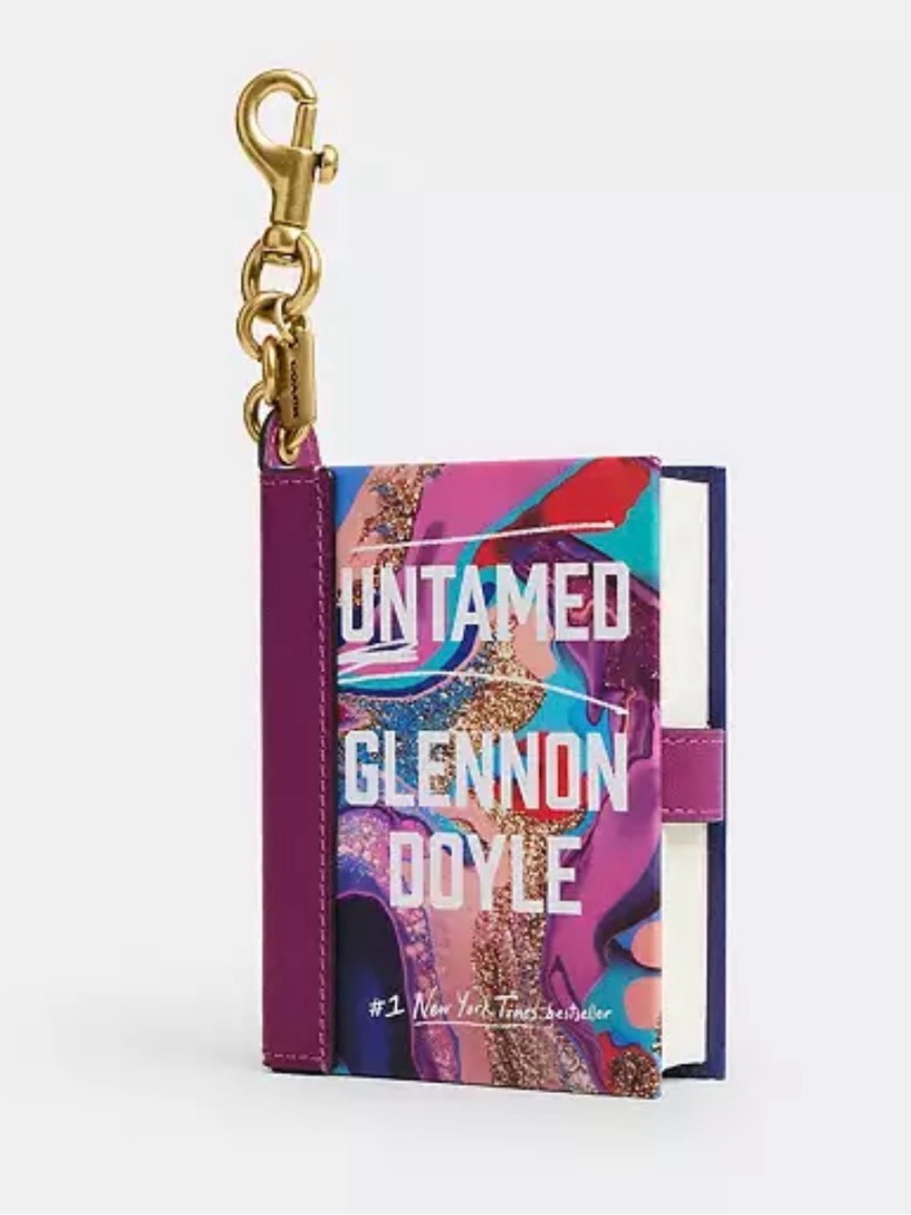 Coach Untamed By Glennon Doyle Book Bag Charm - NWT